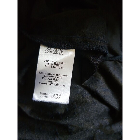 Ivy Jane Whimsigoth Velvet Burnout Blouse Womens XL Navy Sheer Dark Romantic - Picture 6 of 8